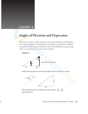 Angles of Elevation and Depression 2