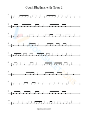 Count Rhythms with Notes 2