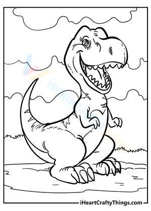 Excited t-rex