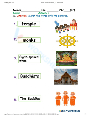 Buddhism activity
