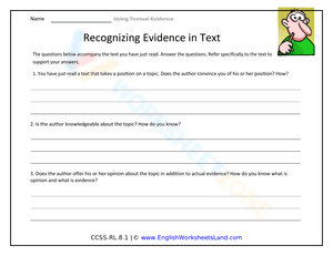Recognizing Evidence in Text