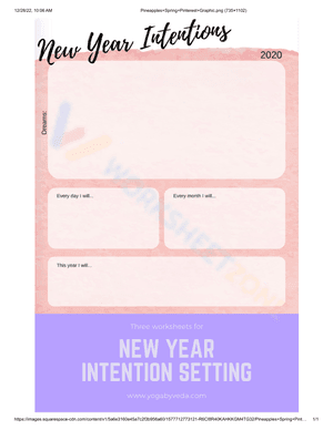 New year intention