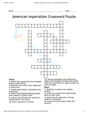 American Imperialism puzzle