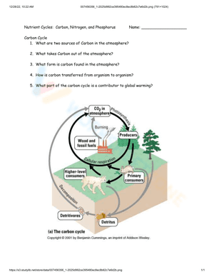 Nutrient cycle