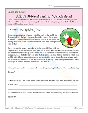 Alice's adventure in wonderland