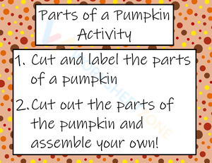 Parts oof Pumpkin activity