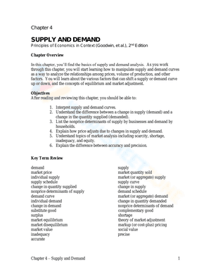 SUPPLY AND DEMAND 2