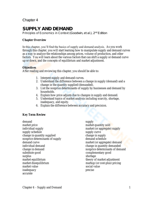SUPPLY AND DEMAND 2