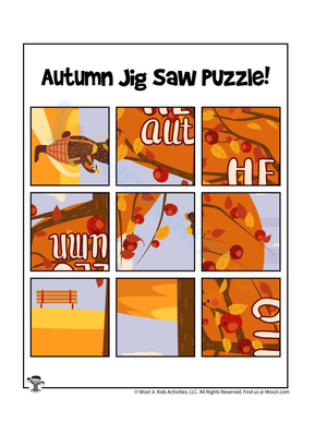 Autumn jig saw puzzle
