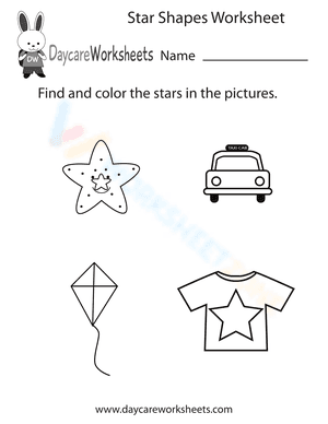 Star shapes worksheet