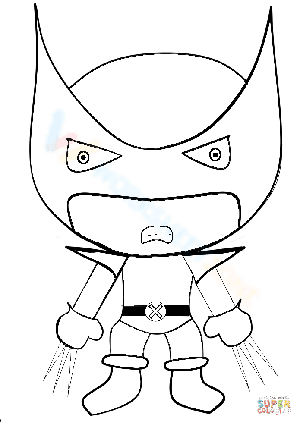 Cartoon Wolverine