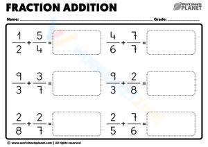 Fraction addition