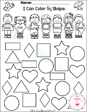 I can color by shapes