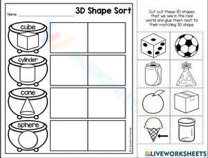 3D shape sort