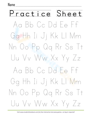 Practice sheet