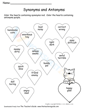 Synonyms and Antonyms for Valentine's Day