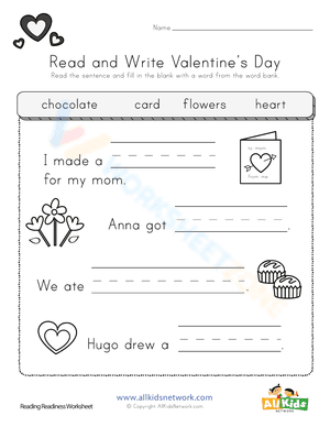 Read and Write Valentine’s Day
