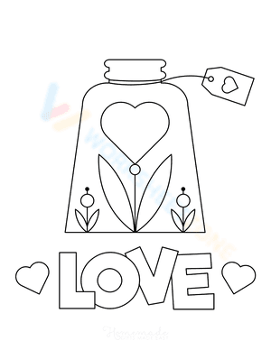 Love flower jar