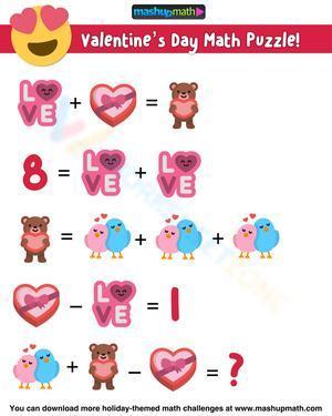 Valentine Math Puzzle