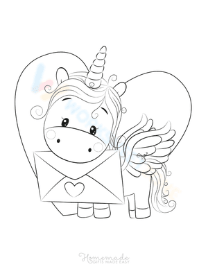 Unicorn and his love letter