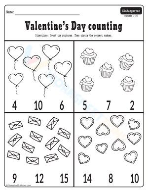 Valentine’s Day Counting