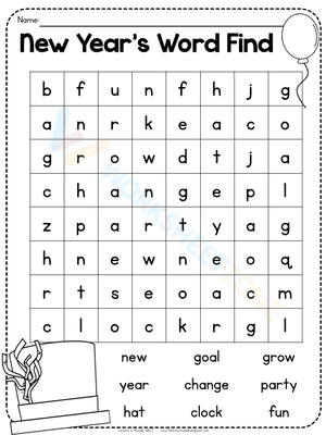 January Word Search 7