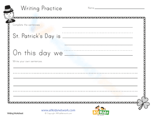 St. Patrick's Day Writing