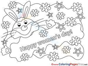 Rabbit Women's Day Flowers 
