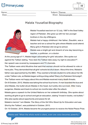 Women's Day - Malala Yousafzai