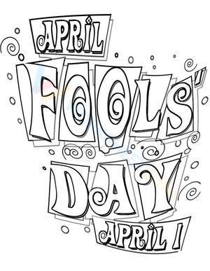 Happy April Fools Day lettering