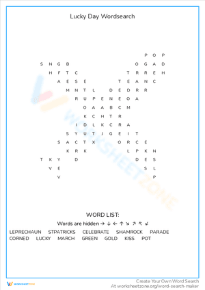 Lucky Day Wordsearch