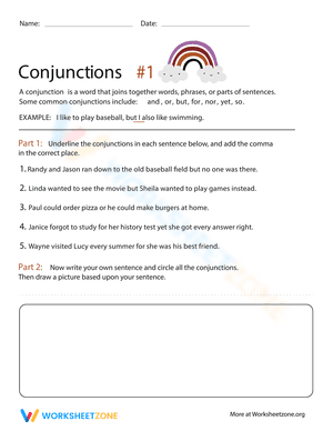 Conjunction Practice #1