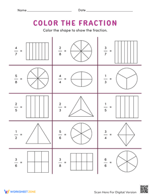 Color the Fraction