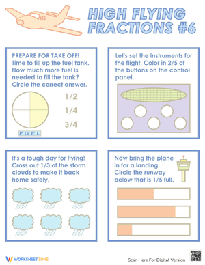Flying Fractions 6
