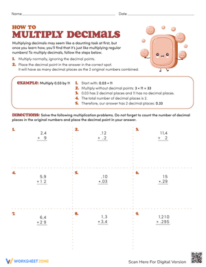 How to Multiply Decimals