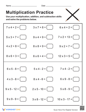 Multiplication and Addition