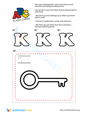 Alphabet Flashcards: K