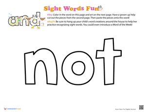 Spruce Up the Sight Word: Not