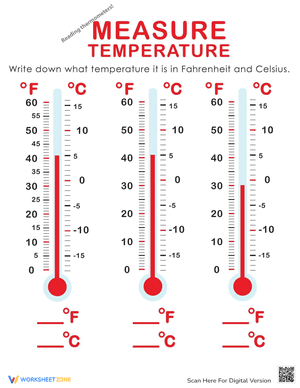 Measure Temperature: Fahrenheit and Celsius
