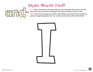 Spruce Up the Sight Word: I