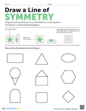 Draw a Line of Symmetry