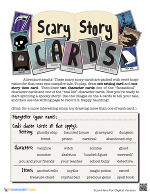 Scary Story Card Game