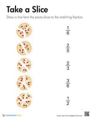 Fraction Practice: Pizza Slices