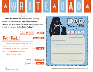 Father's Day Letter Writing