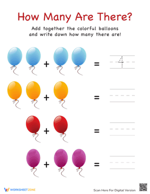 How Many Are There? Balloons