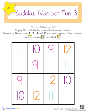 Sudoku: Number Fun 3