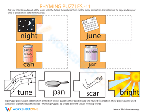 Rhyming Words Puzzle #11