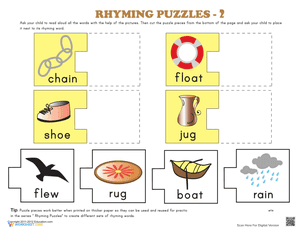 Rhyming Words Puzzle #2