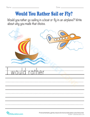 Would You Rather Sail or Fly