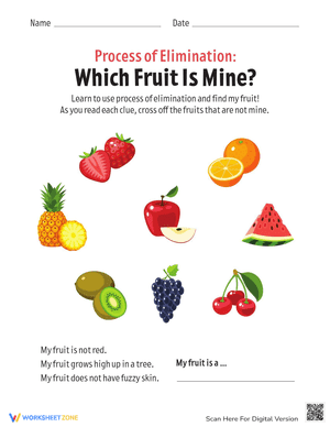 Process of Elimination: Which Fruit Is Mine?